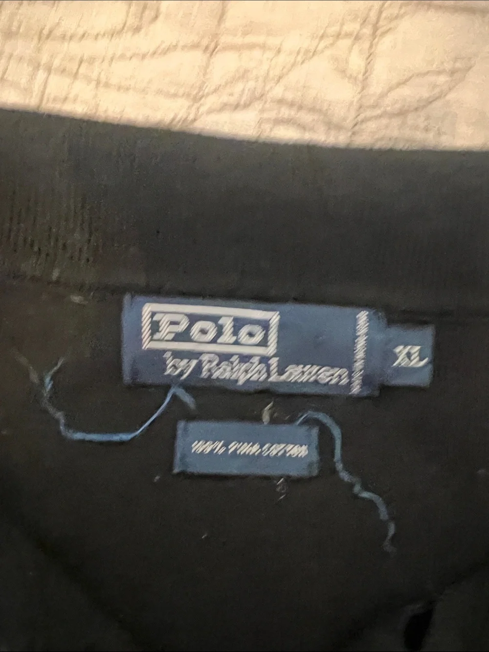 Ralph Lauren Black Long-Sleeve Polo Sweater with Red Pony